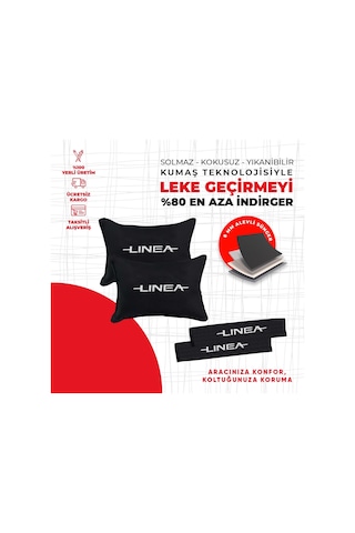 Fiat Linea Nakışlı Otomind Boyun Yastığı Seti