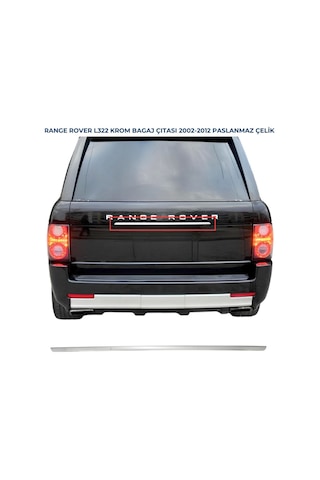 Ebal Otomotiv Land Rover Range Rover 3 L322 Krom Bagaj Çıtası 2002-2012 P.ÇELİK