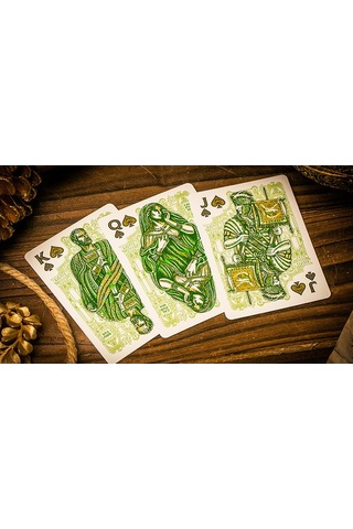 Twpcc Riffle Shuffle Caesar Green Premium Oyun Kağıdı Koleksiyonluk İskambil Kartları