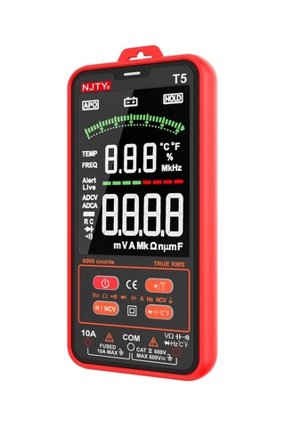 Njty T5 6000 Sayım True Rms Evrensel Siyah Dijital Multimetre