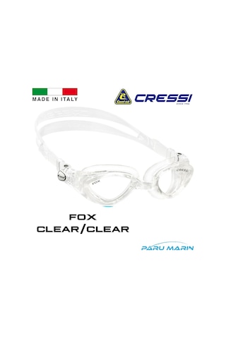 Parumarin Cressi Fox Clear / Clear Yüzücü Gözlüğü