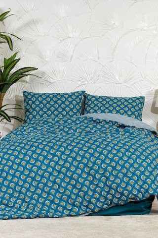 Elart Castor Nevresim Takımı King Size 240x220 Cm Yeşil Yeşil