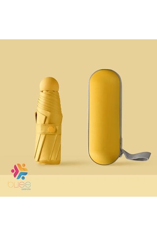 8 Telli Kapsül Şemsiye Sarı