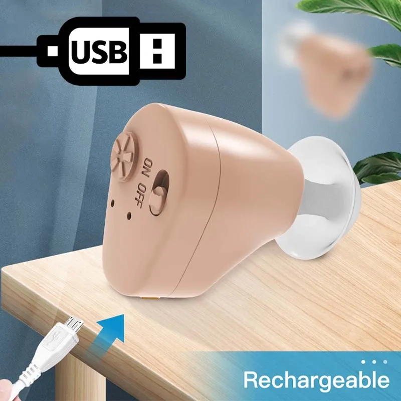 Şarj Edilebilir Pil İle Kulak İçi Mini Dinleme Cihazı Ses