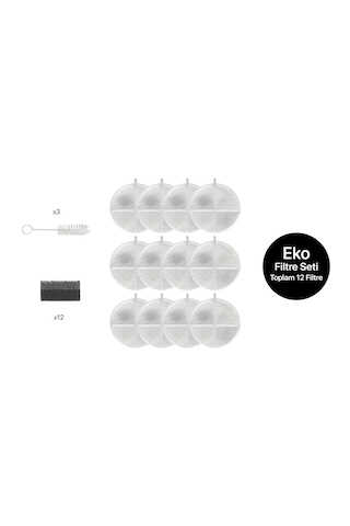 Xenon Smart Akıllı Su Pınarı Yedek Filtre 12'li Xenon Smart Akıllı Su Pınarı Yedek Filtre 12'li