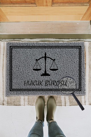 KIVIRCIK PASPAS KISIYE OZEL HUKUK BUROSU SCALES GRI 40X60 CM
