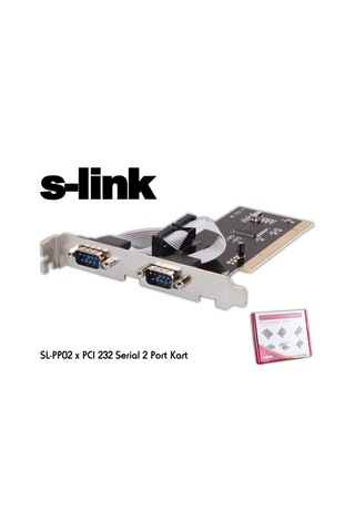 S-Link Sl Pp02 X PCI 232 Serial 2 Port Kart