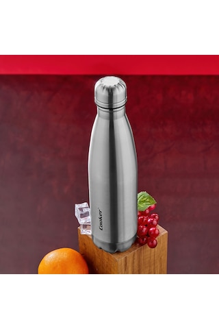 Storeşahin 500 Ml Paslanmaz Çelik Şişe Termos Krom, Kaydırmaz Taban Shn0720
