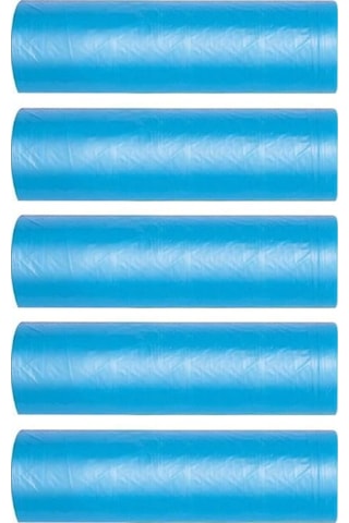 Mavi Büyük Boy Çöp Poşeti 65X80 Cm 10 Lu Rulo 5 Paket 50 Adet
