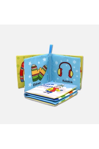 Tox Kışlık Giysiler Kumaş Sessiz Kitap T052 - Bez Kitap , Eğitici Oyuncak , Yumuşak Ve Hışırtılı