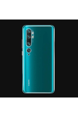 Rba Aksesuar Mi Note 10 Kılıf Rba Süper Silikon Kapak - Renksiz Çok Renkli