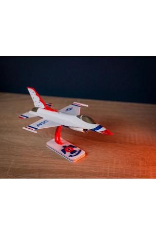 F-16 Uçak Kit Kart Maket Beyaz