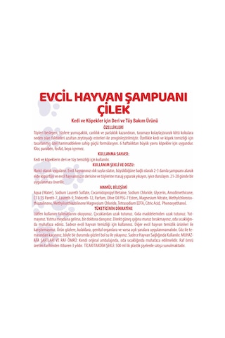 Pet White Kedi Köpek Evcil Hayvan Şampuanı Çilek Kokulu 500 ML