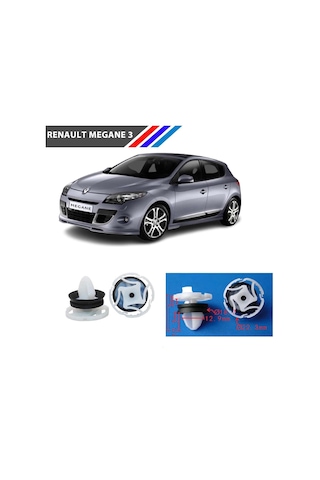 Renault Megane 3 Döseme Klipsi 7703077476 - 9345Zn 512621022