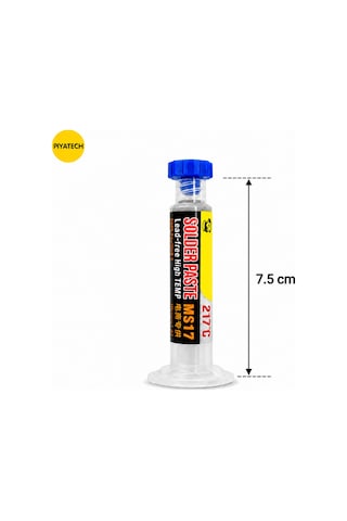 Ms17 Kurşunsuz Şırınga Krem Lehim Solder Paste 217 Derece 20g 7.5 Cm