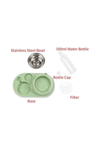 Soulader Otomatik Kedi Ve Köpek Mama Kabı Su Dispenseri Evcil Hayvan Besleyici Yemek Kabı