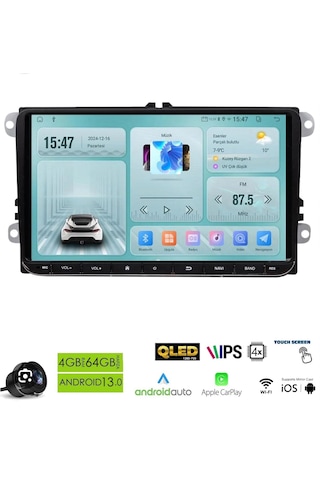 Newfron Nf-z9v3 9inç Volkswagen 4+64gb Android Multimedia Teyp 9"