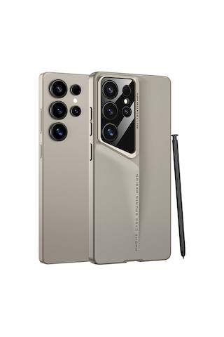 Samsung Galaxy Uyumlu S25 Ultra Kılıf Ultra İnce Kamera Korumalı Sert Rubber Farma Teknoloji Procase Kılıf Siyah