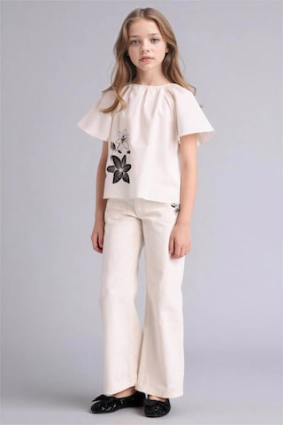 Defacto Twill Bluz Kız Çocuk G7578a826smwt34 Beyaz-wt34