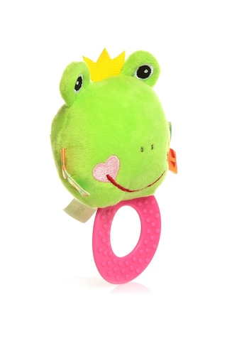 Sozzy Toys Çıngıraklı Dişlik Kurbağam Çok Renkli