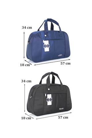 Case Club Iki Renk Büyük Boy Seyahat Ve Spor Çantası Omuz Askılı Çok Renkli