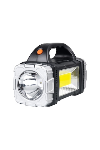 Ccgloball Çok Fonksiyonlu Güneşli Led 7 Işık Modlu Pil Şarj Cihazı Gümüş