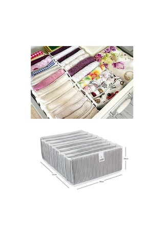 Periboia Akordiyon Çekmece Düzenleyici Organizer 8 Gözlü L Beden Çok Renkli