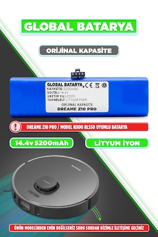 Dreame Z10 Pro Robot Süpürge Bataryası 5200mah
