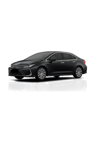Toyota Corolla Cam Kenar Alt Çıtası Kromu 8 Parça 2019+
