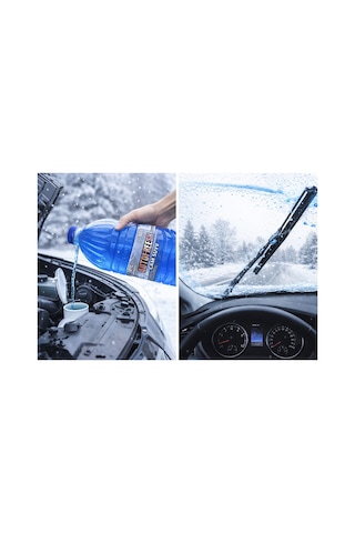 Oto Cam Suyu 3 Litre -18 C Derece Antifrizli Tuz İçermez Antifrizli Kışık Camsuyu 3 Lt