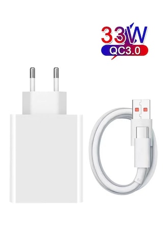 Oppo A38 A57 A57s A74 A76 A77s 5g Uyumlu 33w Süper Hızlı Şarj Aleti Seti Adaptör Usb To Type-c Kablo