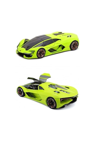 Lamborghini Tutkunlarına Özel: Terzo Millennio 1:24 Yeşil Model Araba Çok Renkli