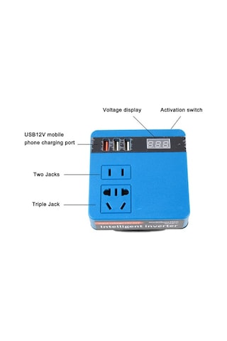 Dancemonkey Lityum Pil İnvertör 120w, 21v-220va, Yeşil