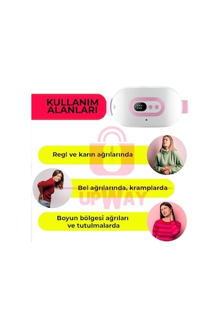 Upway Şarjlı Titreşimli Sıcak Terapi Kemeri