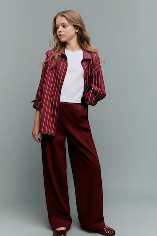Defacto Kız Çocuk Wide Leg Geniş Paça Pantolon G9114a826spbr210 Bordo-br210