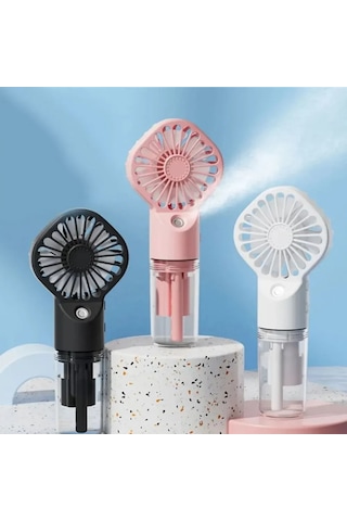 White 1 Adet Taşınabilir El Sprey Fan, Su Püskürtme Su Buharlı