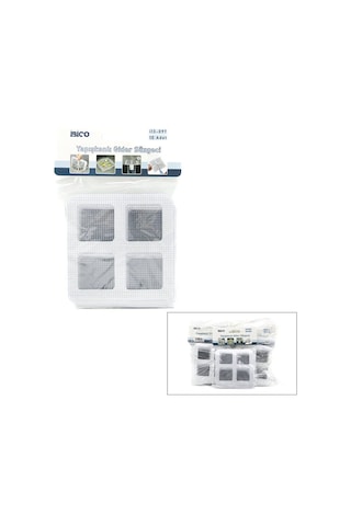 İbico İ13-097 10x10cm 10 Adet Gider Kapak Yapışkanlı Tel Süzgeç - 24'li Paket Diğer