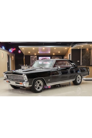 New Ray Koleksiyon 1 / 24 Ölçek 1964 Chevy Nova Siyah Ss Model Metal Araba
