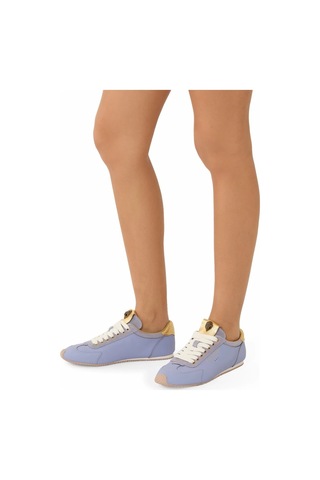 Kurt Geiger Islington Deri - Süet Lüks Tasarım Kadın Sneaker Mor