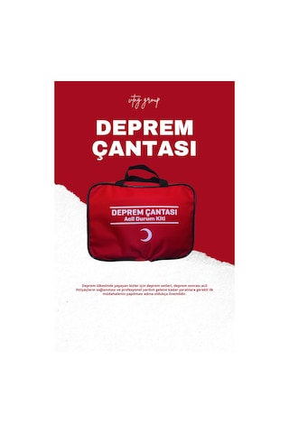 Deprem Afet Çantası Acil Durum ilk Yardım Kiti Seti (33 Parça)