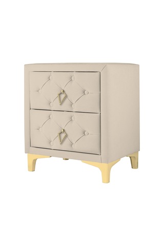 Ruby 2 Çekmeceli Komodin-gold Model Kapitoneli Yatak Odası Iki Çekmeceli Komodin&şifonyer Modelleri Krem