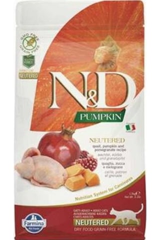 N&d Pumpkin Balkabaklı Bıldırcınlı Narlı Tahılsız Kısırlaştırılmış Kedi Maması 1,5 Kg N&d Pumpkin Balkabaklı Bıldırcınlı Narlı Tahılsız Kısırlaştırılmış Kedi Maması 1,5 Kg