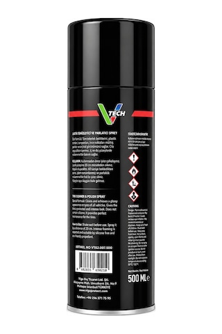 Mafra V Tech Lastik Temizleyici Ve Parlatıcı Sprey 500 Ml
