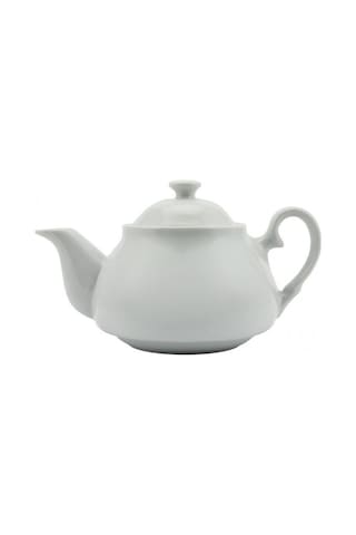 PORSELEN DEMLİK - ÇAYCI -ÇAYDANLIK ÜZERİ TEK DEMLİK-850 ML Beyaz