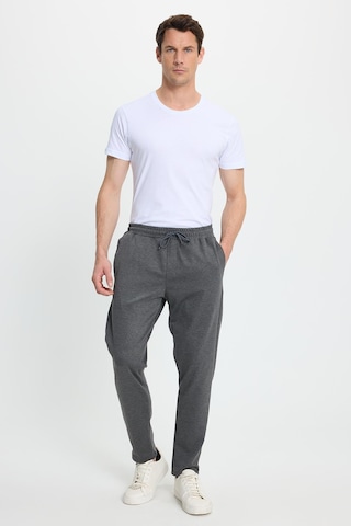 Tudors Erkek Regular Fit Klasik Kesim Beli Lastikli Bağcıklı Koyu Gri Jogger Pantolon-41774 Koyu Gri