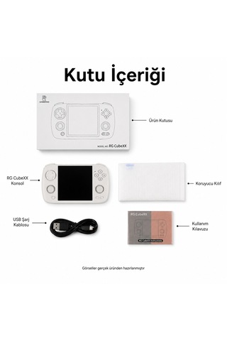 Rg Cubexx El Oyun Konsolu 3.95 İnc Ips Ekran, Retro Mini Oyun Konsolu