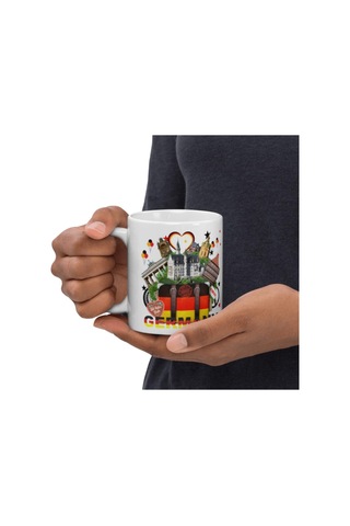 Almanya Kupa Bardak 2 Adet Seyahat Hatıra Germany Mug