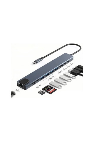 Usb C Hub, 4k Hdmı, 100w Pd, Usb C Bağlantı Noktası, Usb 3.0