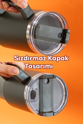 Perotti 17236-3 Colte V2 Paslanmaz Çelik Sporcu Termos Bardak Matara Yeşil 1,2 Lt Yeşil