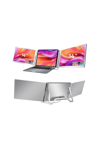 Ultrax 14" İkili Taşınabilir Monitör Çoklu Ekran 1200p Notebook Monitör